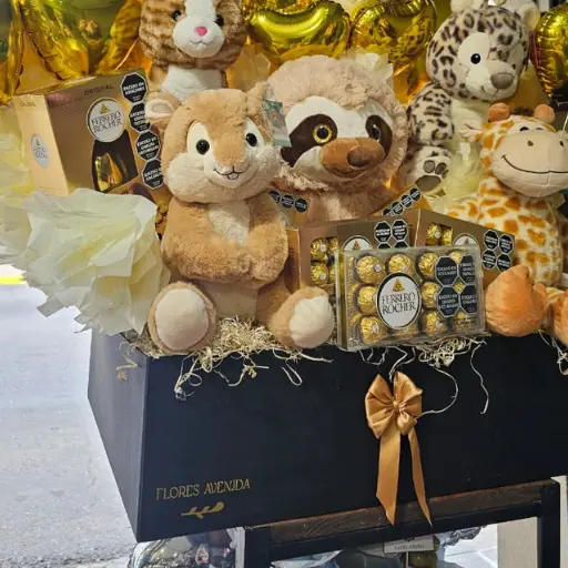 Mega box xl pascuas animales gold